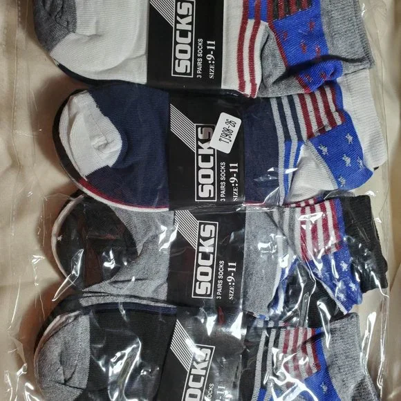 12 Pairs Assorted Colors men's Ankle Socks Size 9-11 - Picture 5 of 10